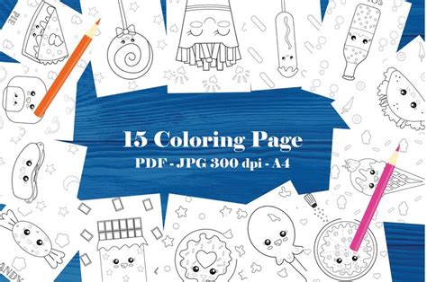 Foods Printable Coloring Page Graphic By Midasstudio Creative Fabrica