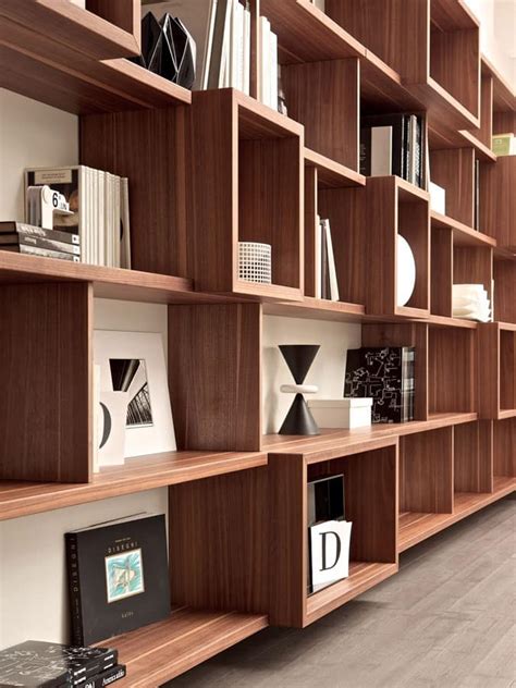 Parete Attrezzata Libreria Modulare Per Casa E Ufficio Idfdesign