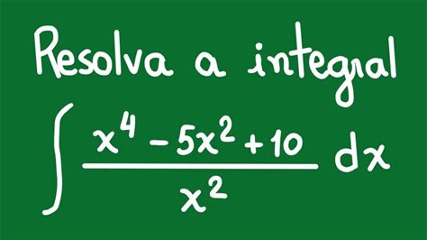 PASSO a PASSO PARA CALCULAR INTEGRAL INDEFINIDA FRAÇÃO YouTube