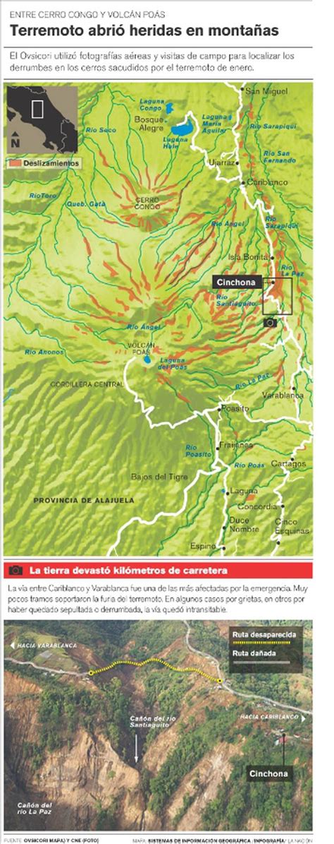 Terremoto De Cinchona Caus Deslizamientos En Monta As La Naci N