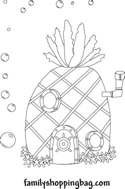 Spongebob House Coloring Pages