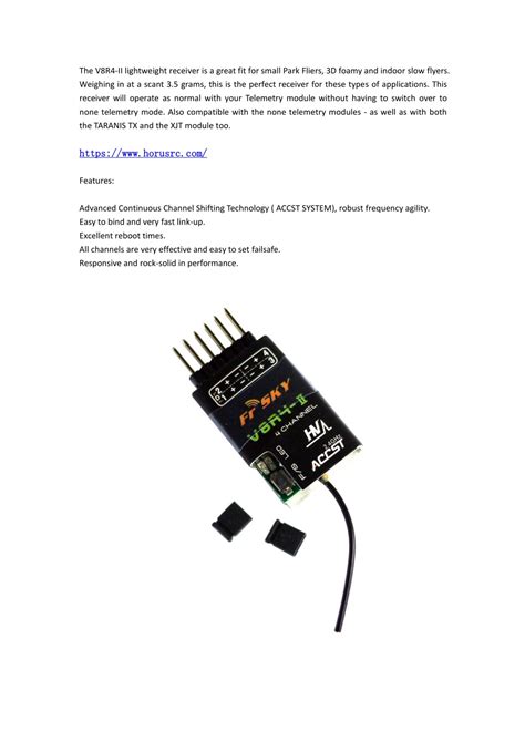 Ppt Frsky V R Ii Ghz Ch Receiver Powerpoint Presentation Free