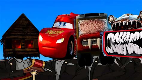 House Head Lightning Mcqueen Head Eater Cursed Bus Eater Oldcar