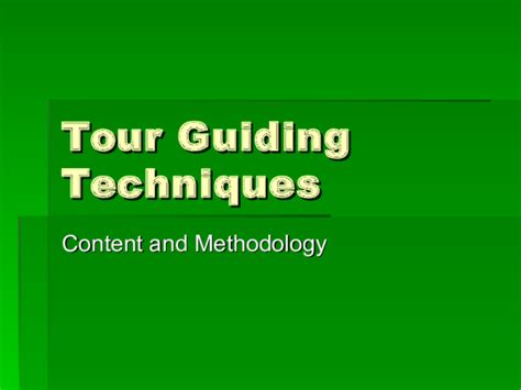 (PPT) TOUR GUIDING TIPS | Bea Abello - Academia.edu