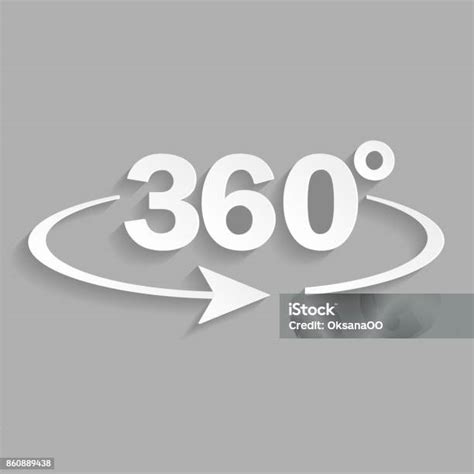 gambar vektor mengubah tanda  derajat desain bayangan whith ikon