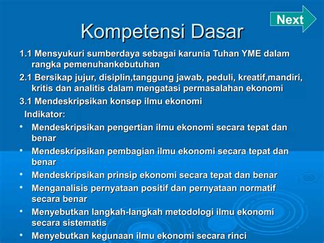 Ppt Konsep Dasar Ilmu Ekonomi PPT