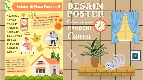 Cara Membuat Desain Poster Di Canva Tema Belajar Di Masa Pandemi