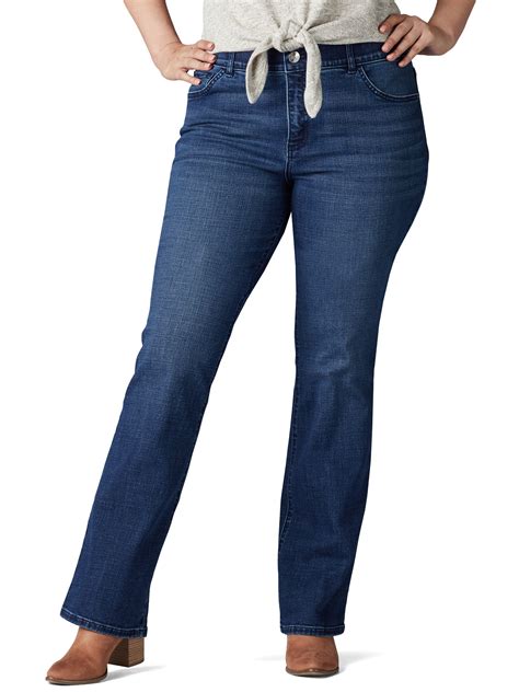 Lee Womens Plus Flex Motion Regular Fit Bootcut Jean