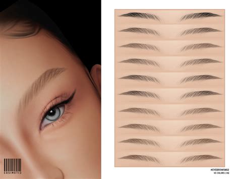 Cosimetic S Eyebrows N62 Sims The Sims 4 Skin Sims 4 Piercings