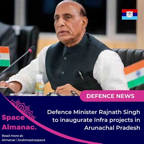 Defence Minister Rajnath Singh To Inaugurate Infra Projects In