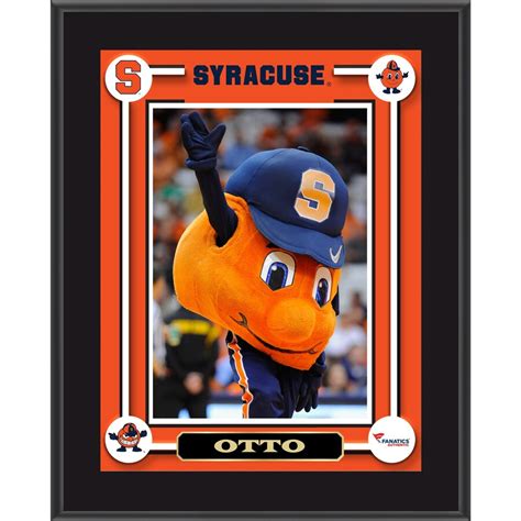 Syracuse Orange Otto 10.5'' x 13'' Sublimated Mascot Plaque