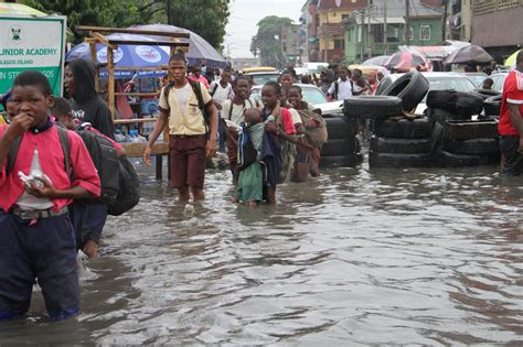 Photos Lagos Flooded After Heavy Downpour The Nation Newspaper