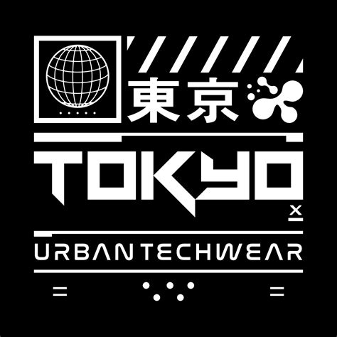 Tokyo Japan Typography Slogan Streetwear Y2k Style Logo Vector Icon