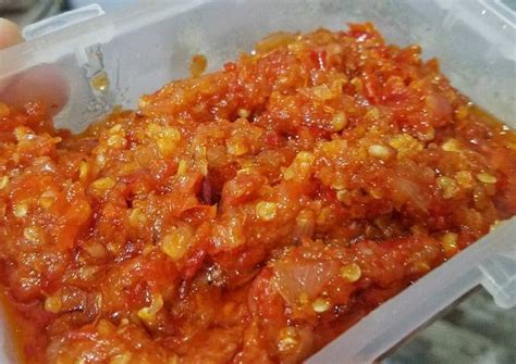 Resep Sambal Bawang Ala Bu Rudy Stok Oleh Titah Drees Kitchen