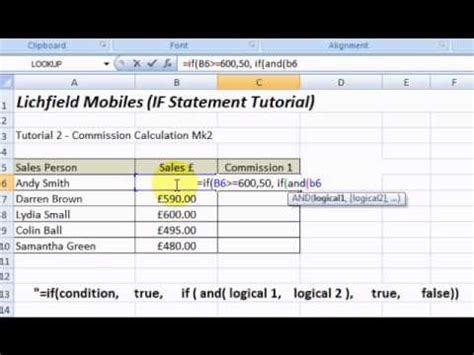 Microsoft Excel IF AND Statement Tutorial 2 YouTube