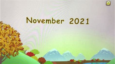 Starfall Make A Calendar November 2021 Youtube