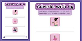 Find The Adverbs Activity Sheet Teacher Made Twinkl