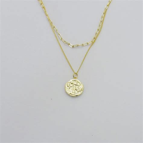 Medallion Gold Layered Necklace Set – Kreative Kreations