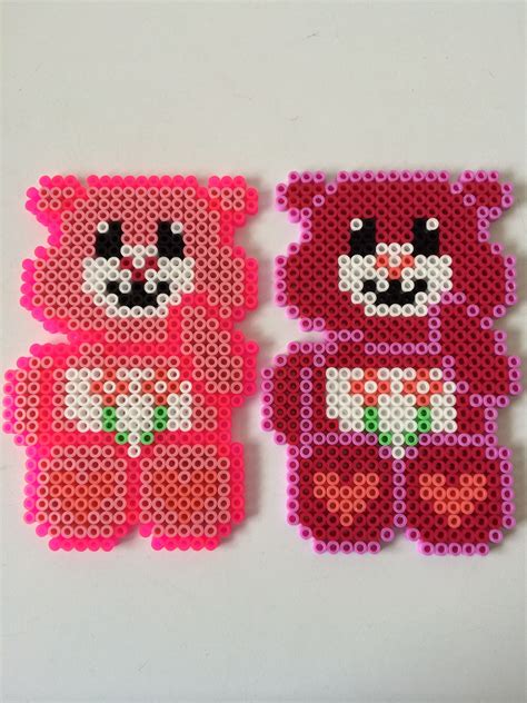 Care Bears Hama Perler Beads By Louise Nielsen Hama Beads Design Diy Perler Beads Hama Beads