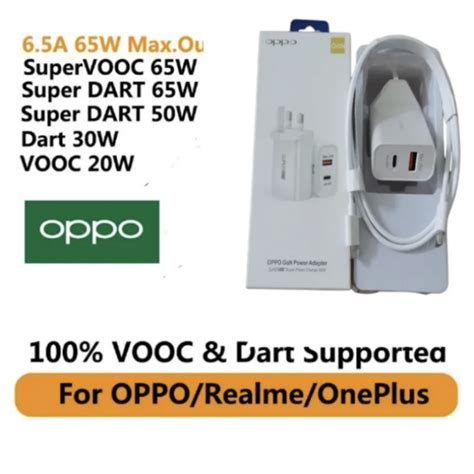 Oppo Gan Power Adapter W Charger Super Vooc Super Dart Flash Charge