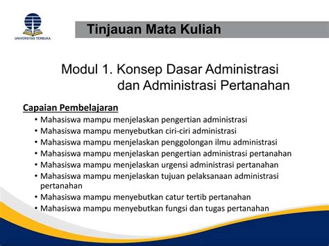 Dasar Administrasi Dan Administrasi Pertanahan Pptx