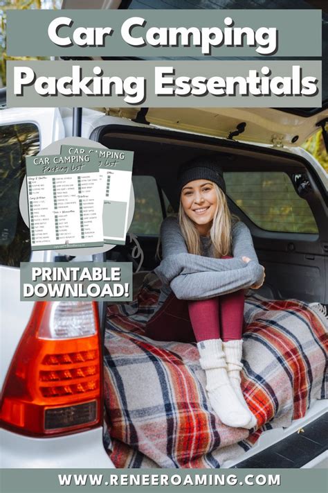 Car Camping Essentials List Ultimate Printable Checklist In 2021