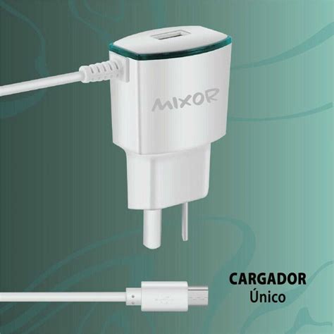 Cargador V Mixor Mod Unico A Usb C Cable V Blanco