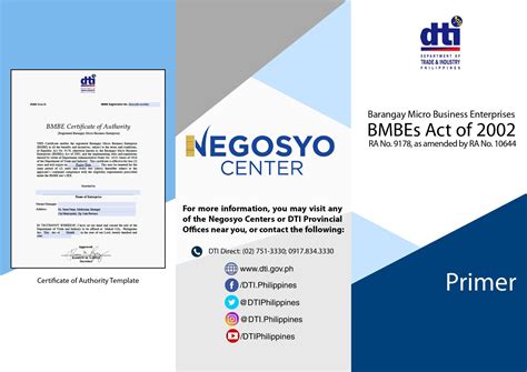 How To Apply For Dti Barangay Micro Business Enterprise Bmbe