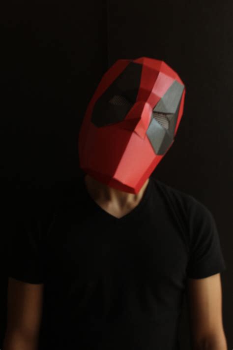 Diy Deadpool Mask Etsy