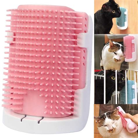 Amazon Cat Self Groomer Wall Corner Massage Comb Grooming Brush