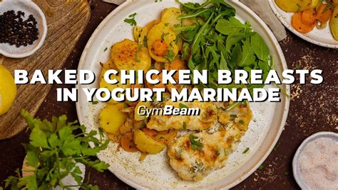 Baked Chicken Breasts In Yogurt Marinade L Fitness Recipes L Gymbeam Youtube