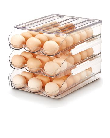 Amazon Rolling Egg Tray For Refrigerator Eggs Large Capacity