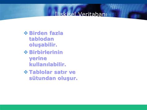 Veritabanı Yönetim Sistemi ppt indir