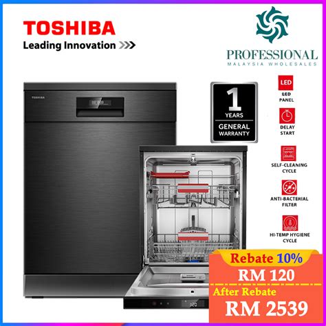 Toshiba Place Setting Freestanding Dishwasher Dw F Uv