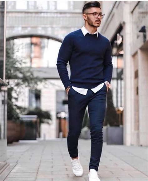 60 Inspirações de looks social masculinos para não erra Sweater