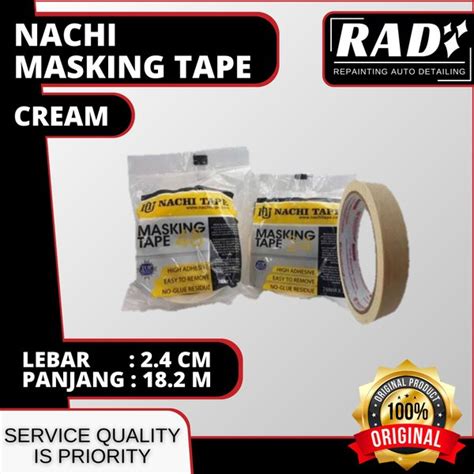 Jual Lakban Isolasi Kertas Nachi Masking Tape Mm M Untuk Auto