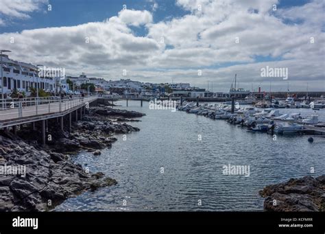 Puerto Del Carmen Harbour Stock Photo Alamy