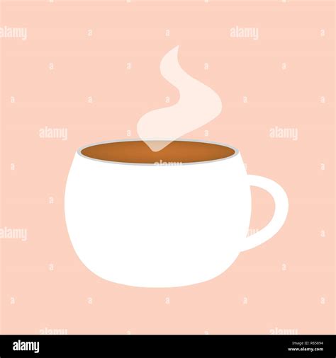 Hot Coffee Cup Icon Vector Illustration Stock Vector Image Art Alamy