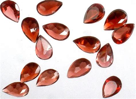 Garnet Mm Pears Price Per 5 Pieces Exotic India Art