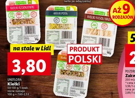 Kiełki fasoli mung Uniflora cena promocje opinie sklep Blix