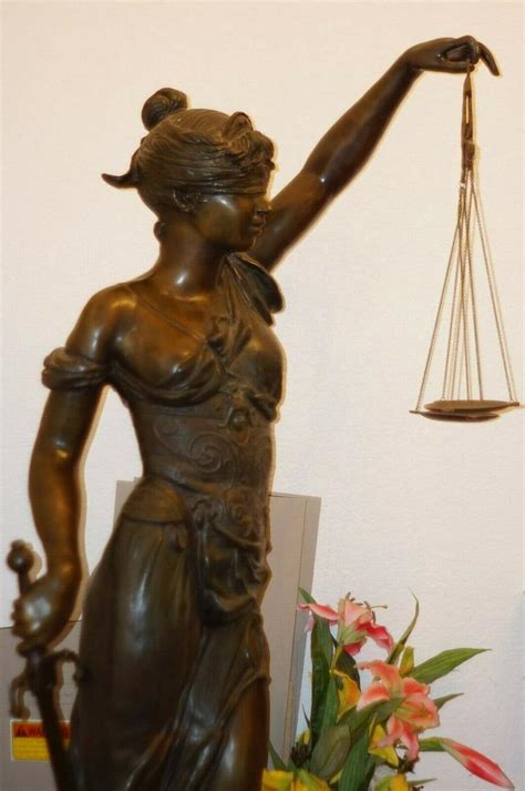 Lady Blind Justice Cast Bronze Statue Life Size 68 Inches Tall