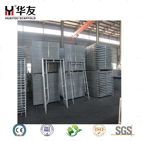 Standard Size Iron Steel Galvanized H Frame Scaffolding For