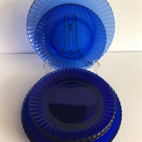 Cobalt Blue Plate Etsy