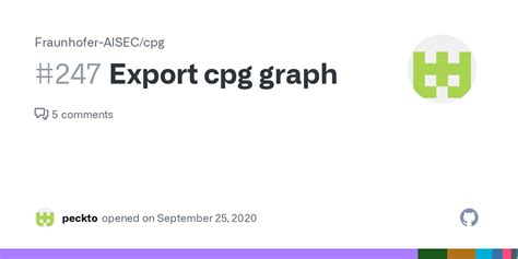 Export Cpg Graph Issue 247 Fraunhofer AISEC Cpg GitHub