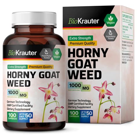 Horny Goat Weed Mg Per Serving Capsules X