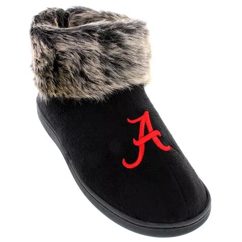 Alabama Crimson Tide Womens Faux Fur Boot Slippers