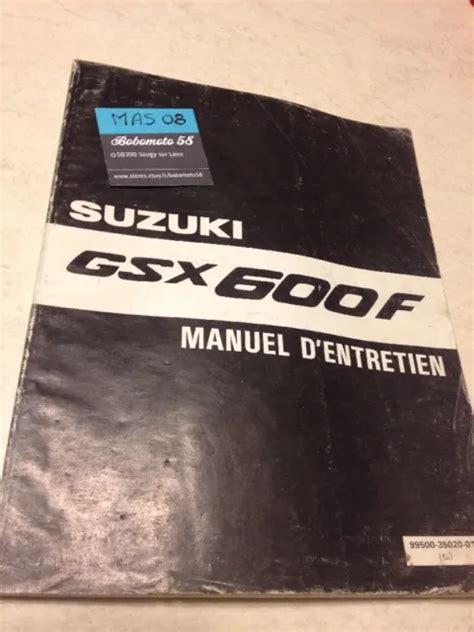 Suzuki Gsx F Gsxf Gsx F Manuel Revue Technique Atelier Fran Ais