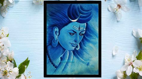 Lord Shiva Painting Tutorial Acrylic On Canvas Step By Step Youtube