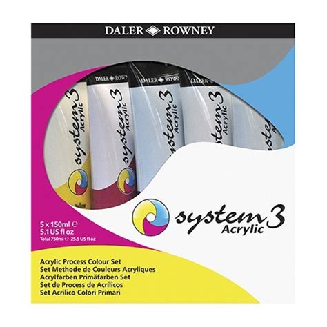 DALER ROWNEY SYSTEM 3 ORIGINAL JUMBO PROCESS SET ACRYLIQUE