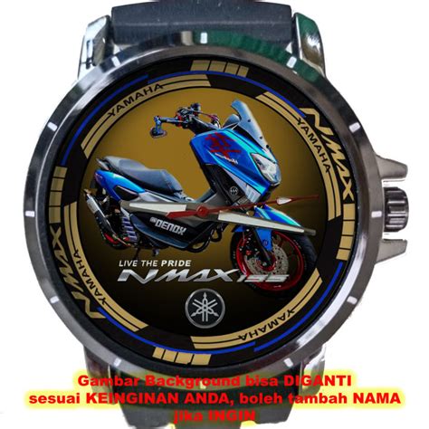 Yamaha NMAX 155 Art Keren JUAL Jam Tangan Pria Custom Photo Logo Gambar